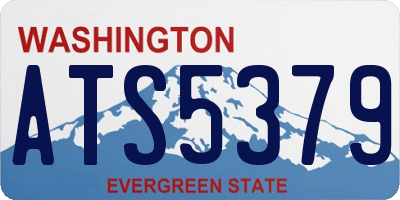 WA license plate ATS5379
