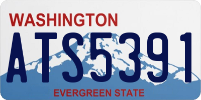 WA license plate ATS5391