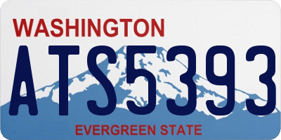 WA license plate ATS5393
