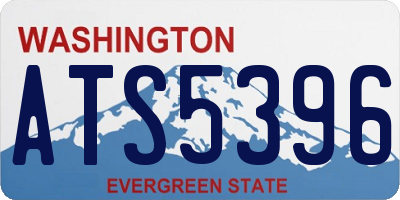 WA license plate ATS5396