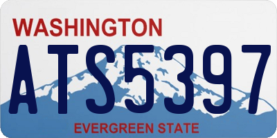 WA license plate ATS5397