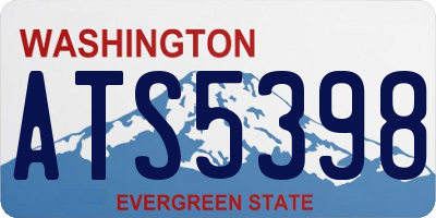 WA license plate ATS5398