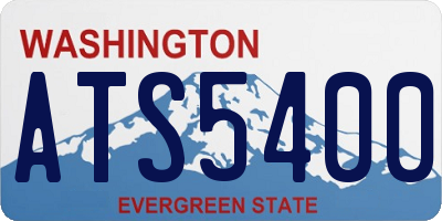 WA license plate ATS5400