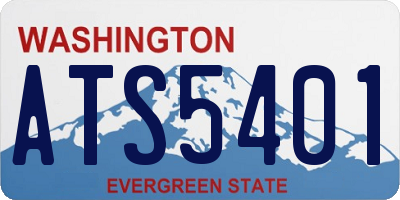 WA license plate ATS5401