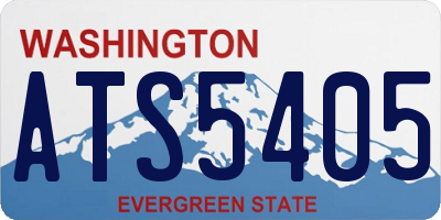 WA license plate ATS5405