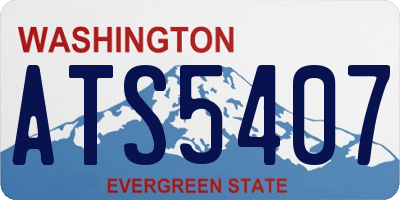 WA license plate ATS5407