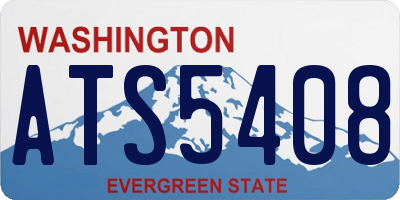 WA license plate ATS5408