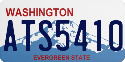 WA license plate ATS5410