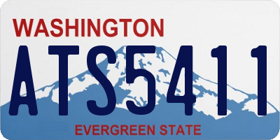 WA license plate ATS5411