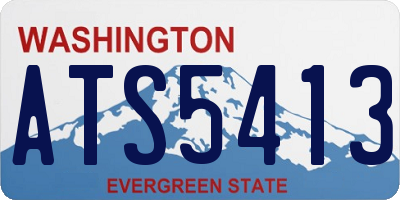WA license plate ATS5413