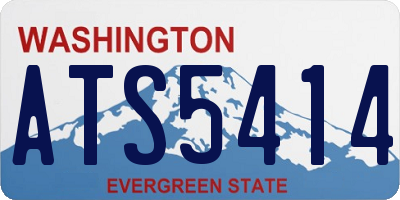 WA license plate ATS5414