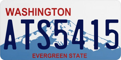 WA license plate ATS5415