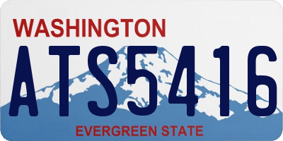 WA license plate ATS5416
