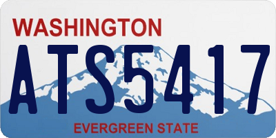 WA license plate ATS5417