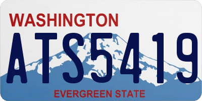 WA license plate ATS5419