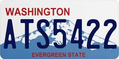 WA license plate ATS5422