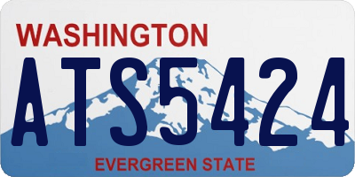 WA license plate ATS5424