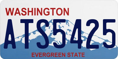 WA license plate ATS5425