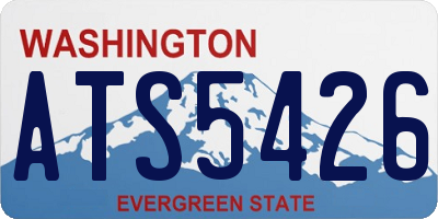 WA license plate ATS5426