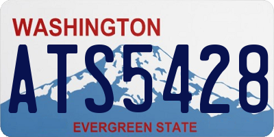 WA license plate ATS5428