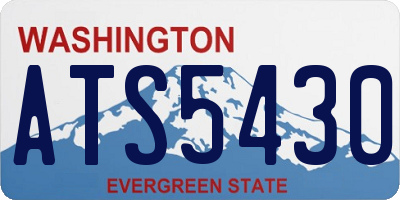 WA license plate ATS5430