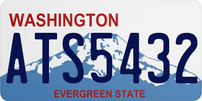 WA license plate ATS5432