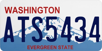 WA license plate ATS5434