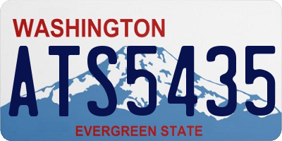 WA license plate ATS5435