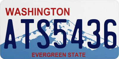 WA license plate ATS5436