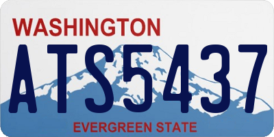 WA license plate ATS5437