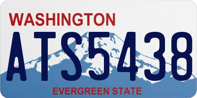 WA license plate ATS5438