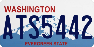 WA license plate ATS5442