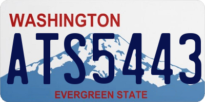 WA license plate ATS5443
