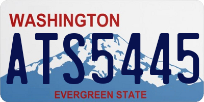 WA license plate ATS5445