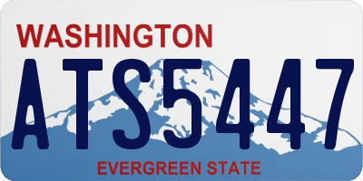 WA license plate ATS5447