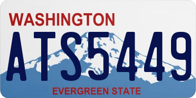 WA license plate ATS5449