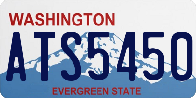 WA license plate ATS5450
