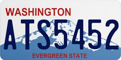 WA license plate ATS5452