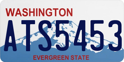 WA license plate ATS5453