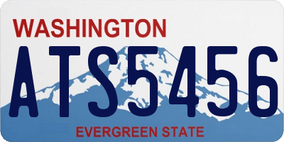 WA license plate ATS5456
