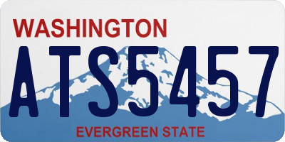 WA license plate ATS5457