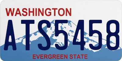 WA license plate ATS5458