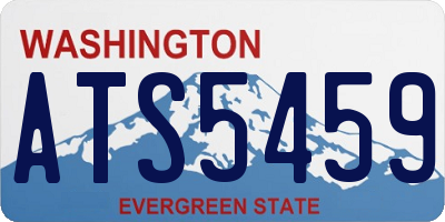 WA license plate ATS5459