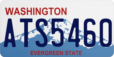 WA license plate ATS5460