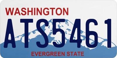 WA license plate ATS5461