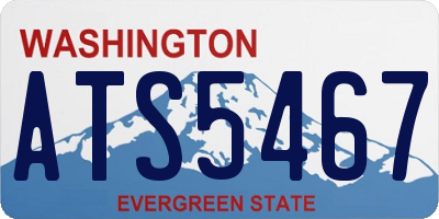 WA license plate ATS5467