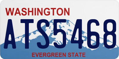 WA license plate ATS5468