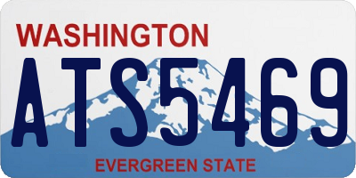 WA license plate ATS5469