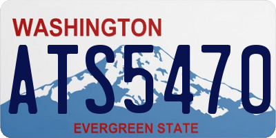 WA license plate ATS5470