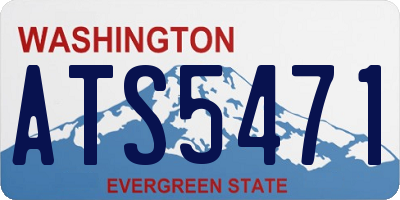 WA license plate ATS5471